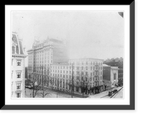Historic Framed Print, [Washington, D.C.]: Old Willard Hotel and New Willard Hotel under construction, Spring of 1901,  17-7/8" x 21-7/8"
