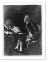 Historic Framed Print, Francois Marie Arouet de Voltaire, 1694-1778,  17-7/8" x 21-7/8"