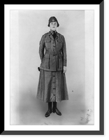 Historic Framed Print, [Red Cross uniforms: Woman in Motor Corps uniform (option no. 2)],  17-7/8" x 21-7/8"