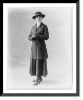 Historic Framed Print, [Red Cross uniforms: an army nurse wearing the Cadeceus, the winged staff and serpent of the Medical Corps],  17-7/8" x 21-7/8"