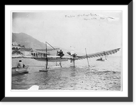 Historic Framed Print, Fabre hydroplane, Monaco, 1911,  17-7/8" x 21-7/8"
