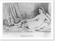Historic Framed Print, Odalisque,  17-7/8" x 21-7/8"