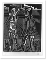 Historic Framed Print, [Conversation],  17-7/8" x 21-7/8"