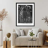 Historic Framed Print, [Conversation],  17-7/8" x 21-7/8"