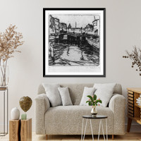 Historic Framed Print, [Stadtbruecke],  17-7/8" x 21-7/8"
