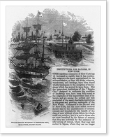 Health-officer boarding an emigrant ship, quarantine, Staten Island.Wade; J.W. Orr, N.Y, Historic Reproduction