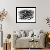 Historic Framed Print, Asleep on the raft,  17-7/8" x 21-7/8"