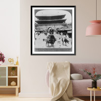 Outside the South Gate, on one of the main highways of the Hermit Capitol, Seoul, Korea Classic, Vintage Wall Art