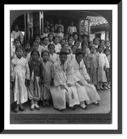 The Hermit Kingdom" awakening - boys school (boys with hats on are married), Seoul, Korea" - 2, Historic Print