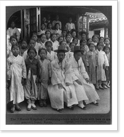 The Hermit Kingdom" awakening - boys school (boys with hats on are married), Seoul, Korea" - 2, Historic Print