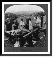 Historic Framed Print, Table for offerings in front of the king's tomb, Chosen (Korea),  17-7/8" x 21-7/8"