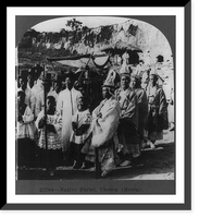 Historic Framed Print, Native burial, Chosen (Korea),  17-7/8" x 21-7/8"