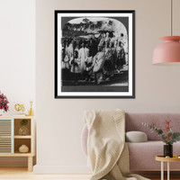 Historic Framed Print, Native burial, Chosen (Korea),  17-7/8" x 21-7/8"