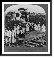 Celebration of opening railway line from Seoul to Fusan, Chosen (Korea) Classic, Antique Poster