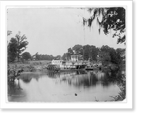 Historic Framed Print, Flint River scene, Bainbridge, Ga.,  17-7/8" x 21-7/8"