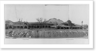 Trinidad, Colorado: Cardenas Hotel and A.T. & S.F. Depot, Antique Poster