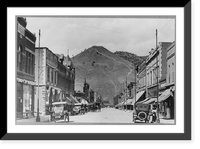 Historic Framed Print, Colorado: Salida. Tenderfoot Mountain from Main Street,  17-7/8" x 21-7/8"