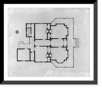 Architectural and mechanical drawings by students at Tuskegee Normal & Industrial Institute. W.S. Pittman. Floor plan Classic, Historic Print