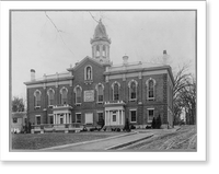 Historic Framed Print, Plymouth County Court House, Plymouth, Mass.,  17-7/8" x 21-7/8"