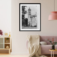 Historic Framed Print, St. Lawrence County Court House, Canton, N.Y.,  17-7/8" x 21-7/8"