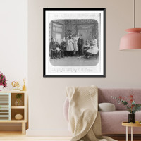 Historic Framed Print, [Scenes used to illustrate the popular song, Just a Girl like Mother was"]" - 2,  17-7/8" x 21-7/8"