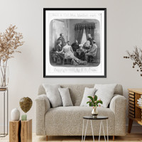 Historic Framed Print, [Scenes used to illustrate the popular song, Just a Girl like Mother was"]" - 4,  17-7/8" x 21-7/8"