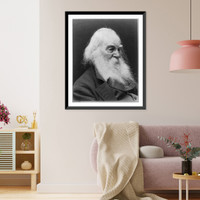 Historic Framed Print, Walt Whitman, 1819-1892 - 7,  17-7/8" x 21-7/8"