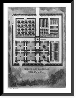 Original Box Garden at Westover, Antique Poster