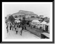 Historic Framed Print, Kentucky State Fair - scene near cattle sheds,  17-7/8" x 21-7/8"