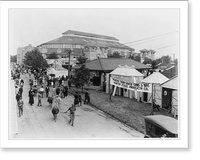 Historic Framed Print, Kentucky State Fair - scene near cattle sheds,  17-7/8" x 21-7/8"