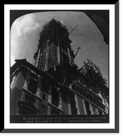 Historic Framed Print, Great 40 story tower of the Singer Building (during construction), New York, U.S.A.,  17-7/8" x 21-7/8"