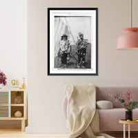 2 Chippewa Indians, Park Rapids, Minn, Antique Print