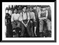 Some of the younger boys working in the Brazos Valley Cotton Mill at West, Vintage Wall Art