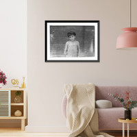 One of the young doffers working in Pell City Cotton Mill. Superintendent of mill is also Mayor of Pell City. Location: Pell City, Alabama. Classic, Vintage Wall Art