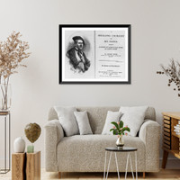 Engraved portrait of Alexis Soyer and title page of his A Shilling Cookery for the People. 1855 Classic, Vintage Poster
