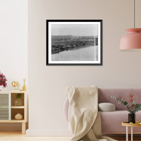 Historic Framed Print, St. Paul, Minn. from High Bridge,  17-7/8" x 21-7/8"