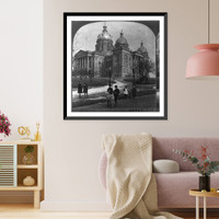 Historic Framed Print, The hawkeye state capitol, Des Moines, Iowa,  17-7/8" x 21-7/8"