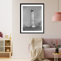William Livingstone Memorial Lighthouse, Detroit, Michigan, Antique Poster
