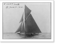 Historic Framed Print, [Sailing yachts on water: VANITE],  17-7/8" x 21-7/8"