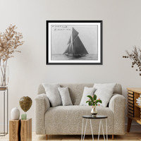 Historic Framed Print, [Sailing yachts on water: VANITE],  17-7/8" x 21-7/8"