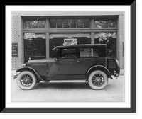 Historic Framed Print, [New Buick in front of showcase of Emerson and Orme, Washington, D.C.],  17-7/8" x 21-7/8"