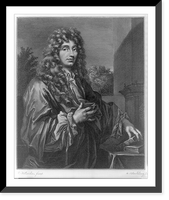 Historic Framed Print, Christian Huygens, 1629-1695,  17-7/8" x 21-7/8"