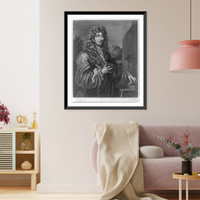Historic Framed Print, Christian Huygens, 1629-1695,  17-7/8" x 21-7/8"