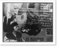 Girl and movie poster, Cincinnati, Ohio, Antique Wall Art