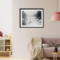 Adirondack Mountains, N.Y. - winter scenes: Lake Tear of the Clouds, from the outlet, Vintage Poster