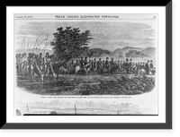General Crook's Army crossing the west fork of Goose Creek the day before the Battle of the Rosebud, June 18th, 1876 Classic, Historic Print