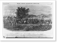 General Crook's Army crossing the west fork of Goose Creek the day before the Battle of the Rosebud, June 18th, 1876 Classic, Historic Print