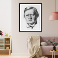 Historic Framed Print, Richard Wagner, 1813-1883 - 4,  17-7/8" x 21-7/8"