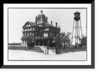 Historic Framed Print, Courthouse, Stanton, Texas,  17-7/8" x 21-7/8"