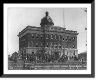Photo taken during dedication ceremonies of New Taylor County Court House at Medford, Wisc, Historic Print
